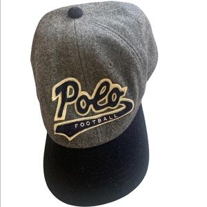 POLO RALPH LAUREN WOOL BASEBALL CAP POLO F…